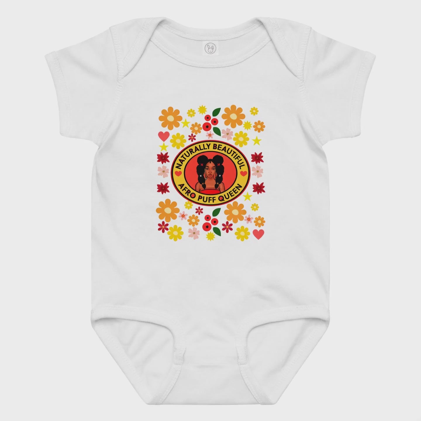Infant & Toddlers Clothing —  ring spun cotton snap bodysuit —  Super Sistah Circa green