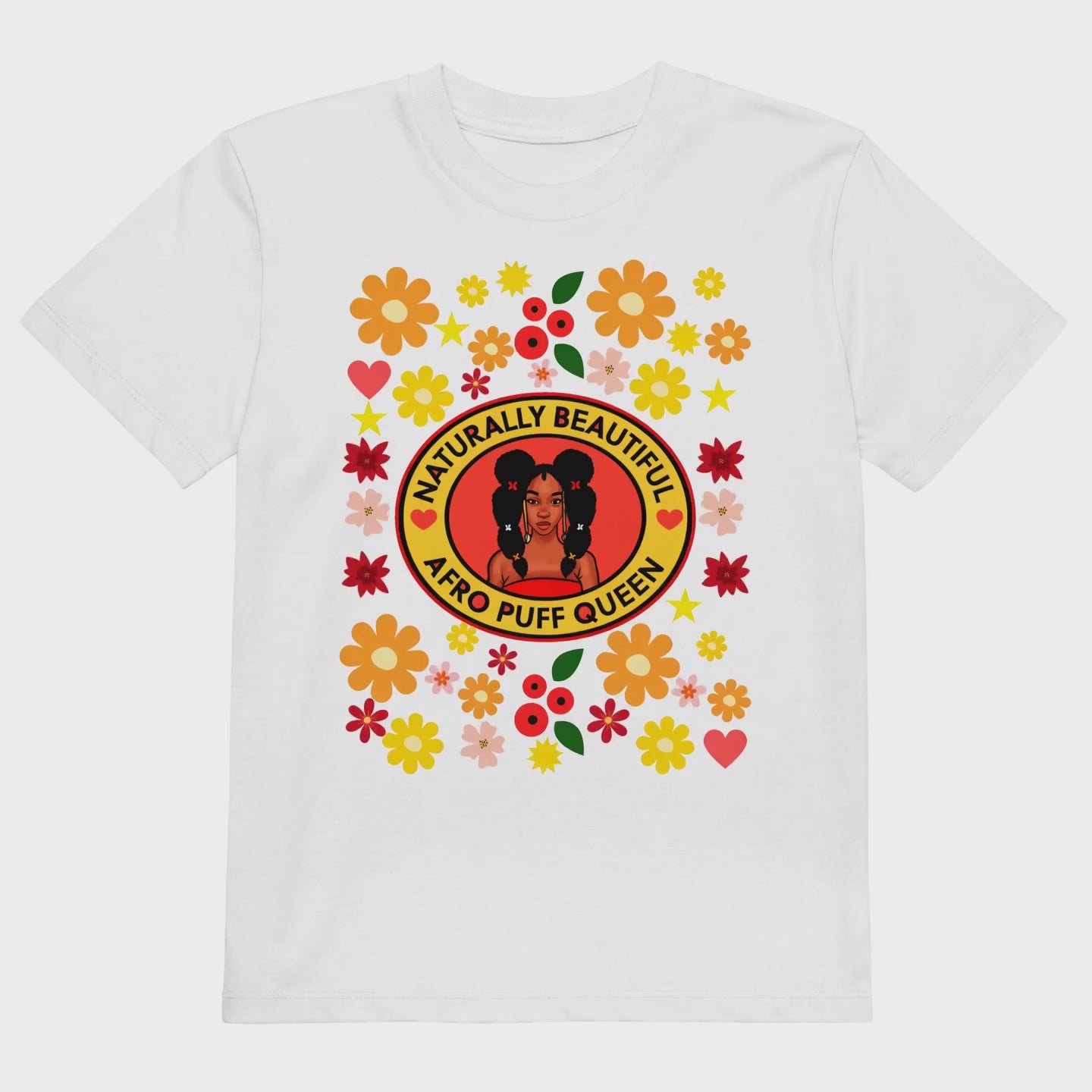 Kids & Big Kids - Organic ring-spun cotton kids t-shirt medium fit - Taya Flowers