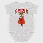 Infant & Toddlers Clothing — ringspun cotton bodysuit — Super Sistah Circa white