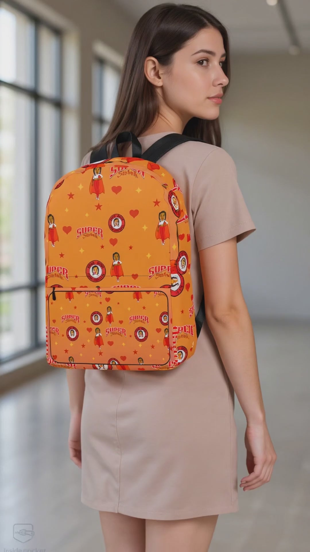 Backpack —  Super Sistah hearts logo