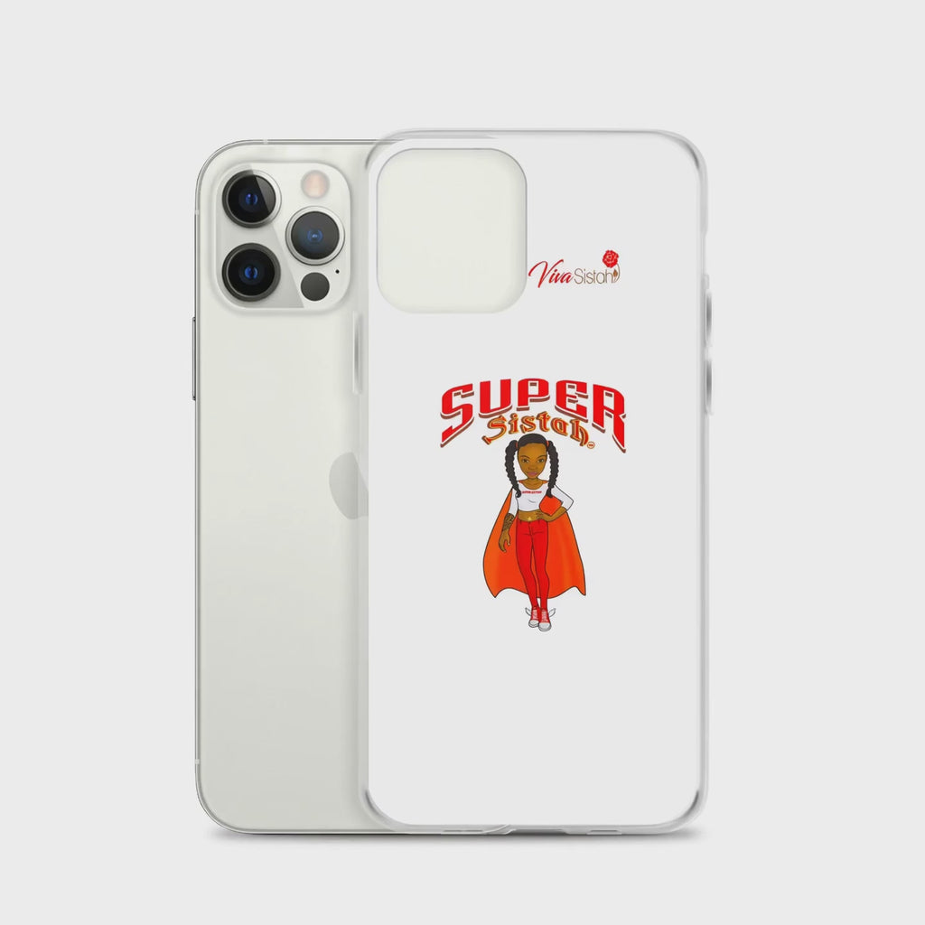 Clear Case for iPhone® Super Sistah w logo