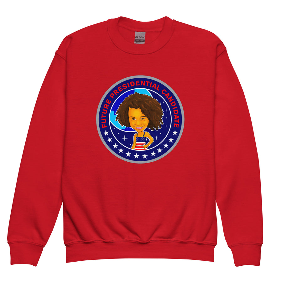 Secoiya Future President Kids Crew Sweatshirt